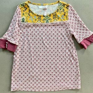 Matilda Jane Once Upon A Time Maiden’s Quest Top Burgundy Maroon Pink Size 8